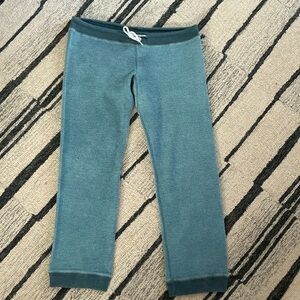 Monrow Teal Joggers with White Tie